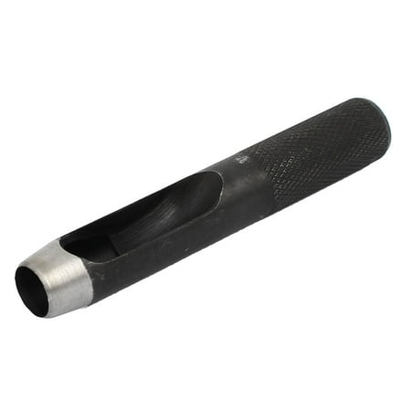 Hand Tooled Black Leather - Leather Gasket Strap Belt Hollow Hole Punch Hand Tool Black 12mm Dia