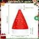 thumbnail image 2 of 12 Gorros D Santa Claus Navideños Estampado Metálico Navidad, 2 of 7