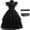 E, variant on SUEE Kids Wednesday Addams Black Dress Girl Halloween Cosplay Party Costume Outfit