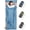 Blue, variant on LSTRAGY sleeping Bag Liner, Updated Adult Sleep Sack & Travel Sheets with Foot Zipper, Lightweight and Portable Camping Sleeping Bag Liners - Ideal for Backpacking, Hostels and Camping