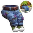 thumbnail image 4 of DOLITY Petit Support de Plante en Forme de Jean, Pot de Fleurs en Résine pour Jeans Assis, 4 of 7