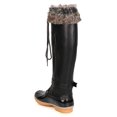 thumbnail image 3 of Nature Breeze GA24 Women Mixed Media Knee High Fur Trim Duck Boot, 3 of 5