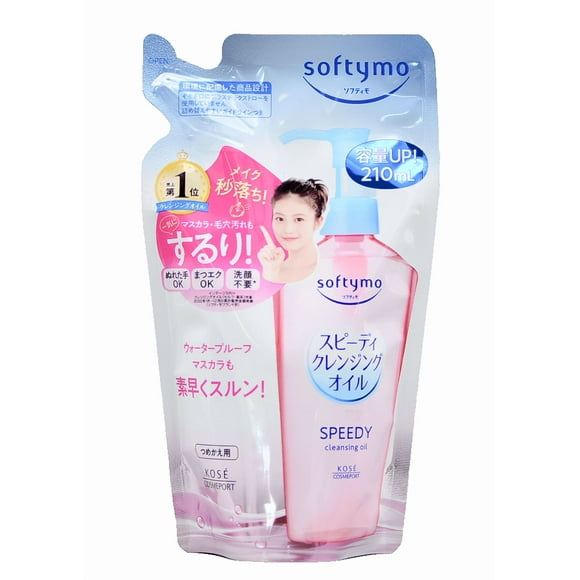 Aceite limpiador Kose Softymo Speedy 210 ml con bolsa de recarga