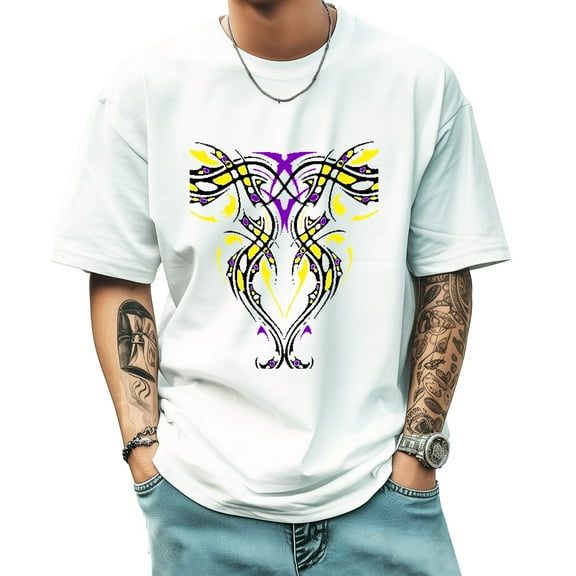 Graphic Tees for Men Summer New Print Casual Tee Fashion Trend Sports Shirt Select