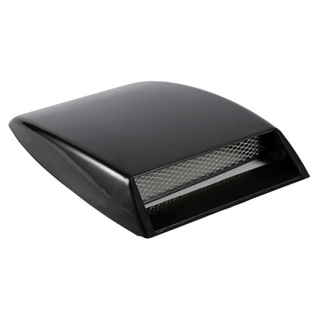 1x Universal Car Decorative Air Flow Intake Scoop Bonnet Vent Cover Hood Black