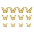 thumbnail image 2 of JJKBVCLO Metal Texture 3D Stereoscopic Hollow Simulation Butterfly Wall Stickers 12 PCs, 2 of 5