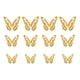 thumbnail image 1 of Adhesivos De Pared Con Textura Metálica Y Simulación Estereoscópica 3D De Mariposas Huecas, 12 Unidades, 1 of 5