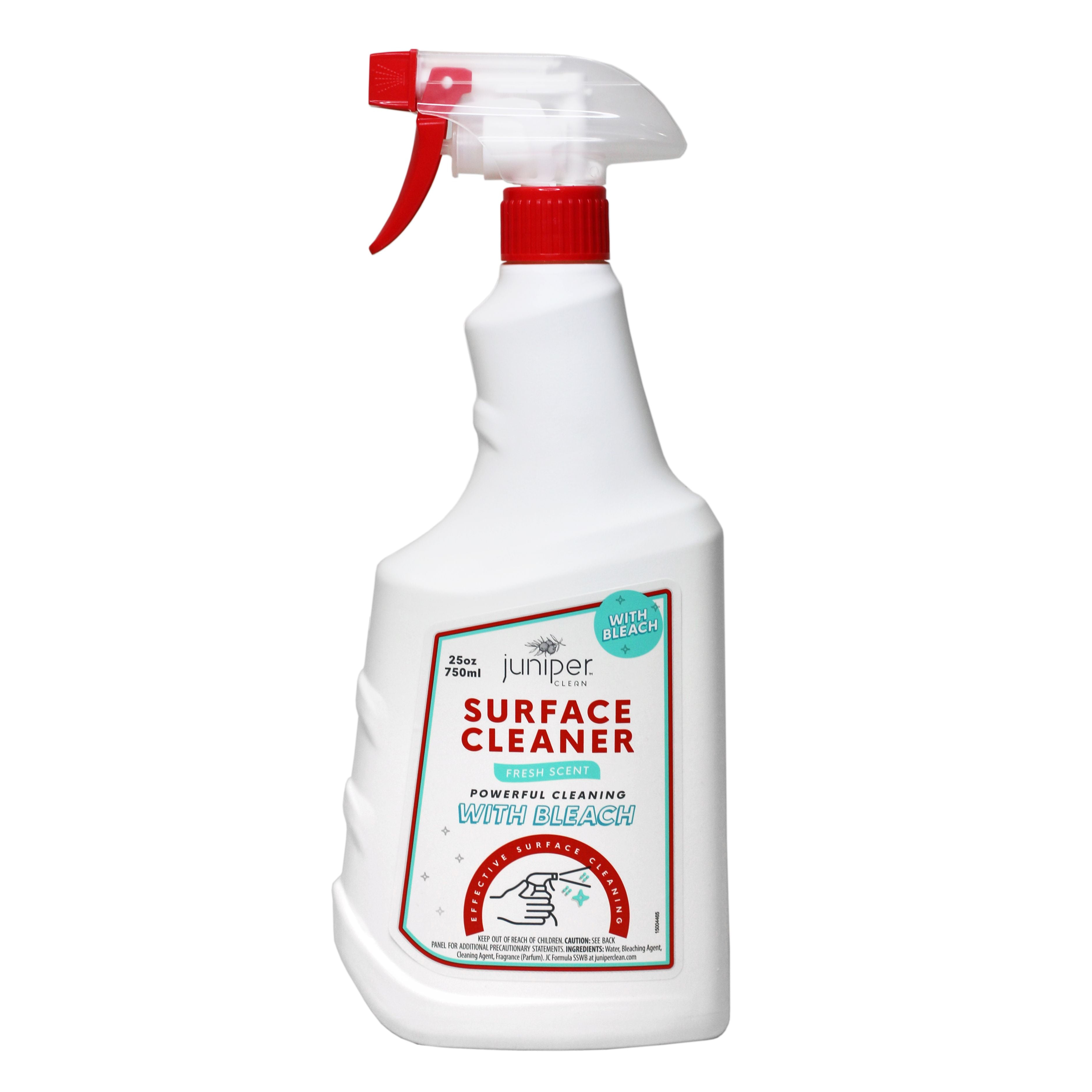 Juniper CLEAN Surface Cleaner with Bleach, 25 Fl. Oz. (Pack of 12), Total 300 Ounce Walmart