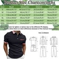 thumbnail image 3 of Baqcunre Polo Shirts For Men Male Spring Summer Button Short Sleeve Top Plaid Lapel Print T Shirt Sweatshirts For Men Tops For Men Green S, 3 of 4