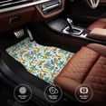 thumbnail image 4 of Uemuo Car Floor Mats - Summer Leopard Pattern Carpet Floor Mats for Cars, Auto Accessories Front & Rear Car Floor Foot Mat Sets of 4 Pieces, 4 of 6