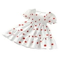 thumbnail image 3 of Robes Décontractées pour Petites Filles Manches Courtes à Pois Princesse Robe Élégante 0-5 Ans, 3 of 6