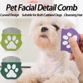 thumbnail image 2 of Pet Detangling Flea Comb, Dog Facial Eye Comb, Stainless Steel Tear Stain Remover, Round-Head Grooming Comb for Dog Cat, 2 of 7