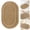 Khaki, variant on Oval Bathroom Rug, Bathroom Rug, Small Oval Rug, Bath Mats for Bathroom Non-Slip, Super Soft and Water Absorbent, Microfiber Bath Rugs, for Bathroom Ocean Wave Starfish Decor Carpet Shower