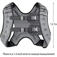 thumbnail image 6 of Weighted Vest for Women and Men Lbs with Reflective Stripe and Double Adjustable Buckle Straps Weight Vests for Strength Training, Jogging, Cardio, Weight Loss, 6 of 7