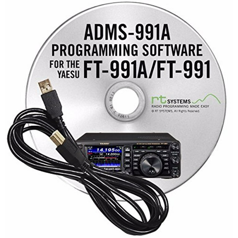 ADMS-991A Programming Software and RT-42 USB-A to USB-B cable for