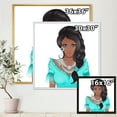 thumbnail image 4 of Designart 'Portrait Of Afro American Woman XVI' Modern Framed Canvas Wall Art Print, 4 of 5