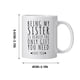 thumbnail image 3 of Taza de cerámica para café, diseño de hermana, hecha a mano, regalo único, tamaño portátil, cerámica, para el hogar y la cocina., 3 of 9