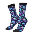 thumbnail image 1 of Balery Skull flower tie dye Calcetas Largas con Estampado para Hombre y Mujer – Suaves y Transpirables, Talla Única (US 5-11), 1 of 6
