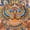 Kaleidoscope Cats IV, variant on Elephant Stock A Psychotic Cat Wall Art - Vertical Canvas Wall Art - Living Room Wall Decor - Animal Canvas - Brown And Yellow Decor By Louis Wain - 8" x 12"