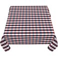 thumbnail image 5 of Square Tablecloth 60 x 60 Inch, Red Blue Plaid Tablecloth Square Waterproof Tablecloths Table Topper for Dining, Parties, Camping, 5 of 8