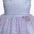 thumbnail image 6 of IBTOM CASTLE Baby Girls Butterfly Tutu Dress Summer Sleeveless Backless Lace Princess Birthday Party Dress with Headband Outfit 18-24 Months Light Purple, 6 of 8