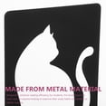 thumbnail image 3 of Set of 2 Cat Bookends Decorative Animal Shelf Stands for Office, Home, Student Desk Bookshelf Organization, 3 of 5