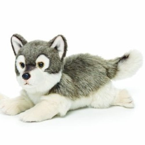 Little Brownie Bakers Girl Scouts Husky Dog 10" Gray White Wolf Soft Bean Plush 