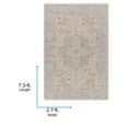 thumbnail image 4 of Livabliss Area Rugs for Living Room, 3x7 Avant Garde Traditional Taupe Runner Rug, Bedroom Dining Room Home Decor Stain Resistant Carpet (2'7" x 7'3" Runner), 4 of 6