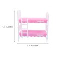 thumbnail image 2 of OULII 3pcs Miniature Bedroom Furniture Mini House Furniture Plastic Random Color for Collection Display, 2 of 6
