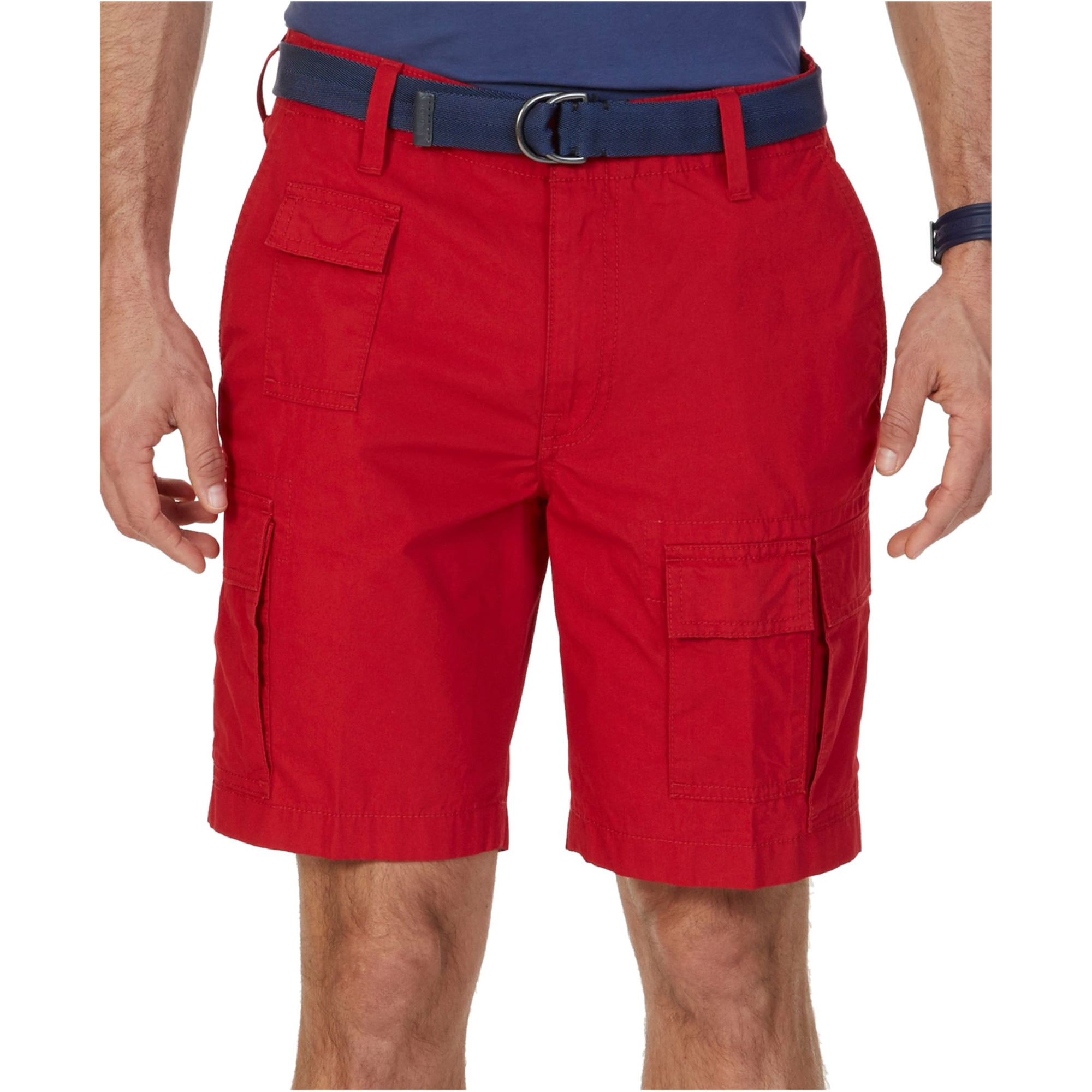Nautica Nautica Mens Navigator Casual Cargo Shorts, Red, 30 Walmart