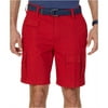 Nautica Mens Navigator Casual Cargo Shorts, Red, 30
