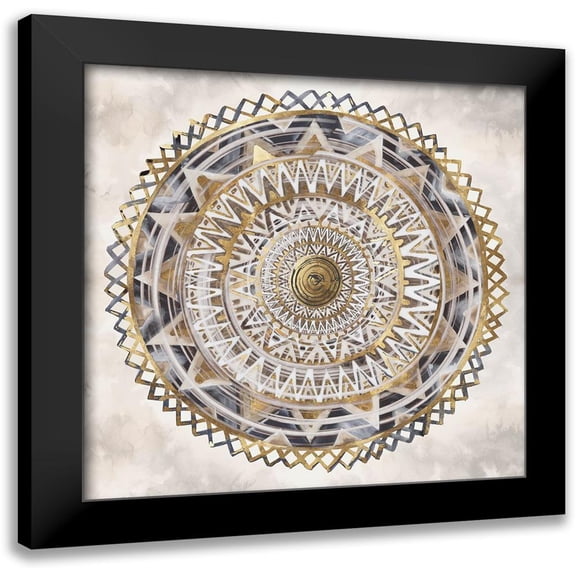 Watts, Eva 12x12 Black Modern Framed Museum Art Print Titled - Golden Medallion