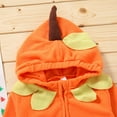 thumbnail image 3 of LNMQLPDBS Outfits for Kids Baby Boys Girls Halloween Pumpkin Hodded Zipper Romper Jumpsuit Outfits, 3 of 8