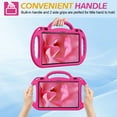 thumbnail image 7 of BMOUO Kids Case for Fire HD 10 & Fire HD 10 Plus Latest Model Tablet (13th/11th Generation 2023/2021 Release), with Shoulder Strap, Lightweight Shockproof Handle, Blue, Rose, 7 of 7