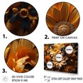 thumbnail image 3 of Designart "Gilded Sunflower Elegance" Sunflowers Floater Framed Wall Decor, 3 of 5