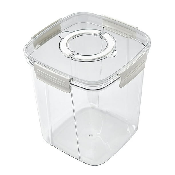 Contenedor de arroz con tapa, recipiente hermético para alimentos, ideal para armarios de cocina y hogar. 10 kilos