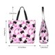 thumbnail image 5 of Balery Pink Girl Halloween Bolsa Tote Estilo Estético con Cremalleras, Bolsa de Hombro, Bolsa de Compras Grande y Plegable, 5 of 8