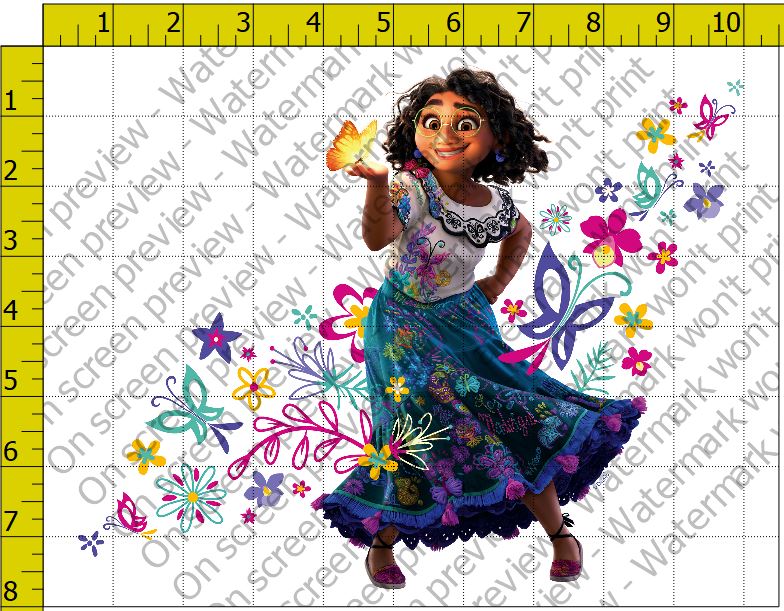 Disney Encanto Mirabel Edible Cake Topper Image 1/4 Sheet