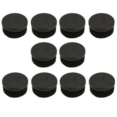 10 Pcs Chair Table Leg Plastic Cap Round Tube Insert Fit 35mm Pipe Outer Dia