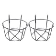 thumbnail image 2 of 2 soportes colgantes para macetas de bonsái, de hierro, con ganchos para casa, oficina y balcón (negro, grande)., 2 of 7