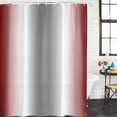 thumbnail image 3 of Red Grey Waterproof Fabric Shower Curtain, Gray Farmhouse Modern Rustic Waterproof Fabric Shower Curtain for Bathroom Curtains Bathtubs Hotel Washable Shower Curtains with 12 Hooks Extra Long 72x96, 3 of 8