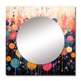 thumbnail image 2 of Designart "Rhapsodic Vinyl Record III" Music Square Mirror For Wall Decor - Large Multi-Color Square Mirror Printed Wall Decor - Modern Square Living Room Mirror, 2 of 5