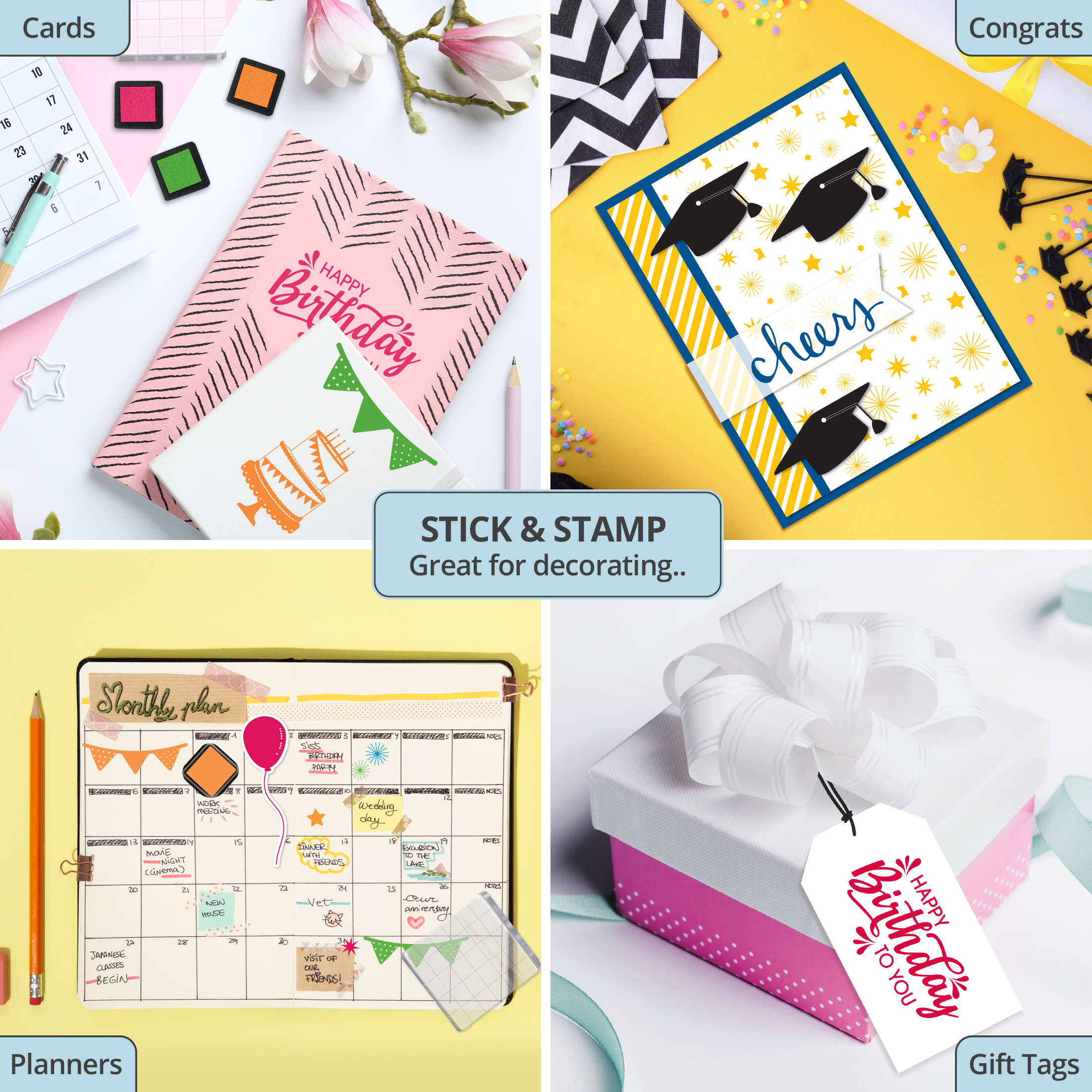 Make & Create Stick & Stamp Kit with Celebration Themes photo 6