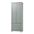 thumbnail image 5 of Tall Storage Cabinet with Two Drawers for Bathroom/Office, Grey, 5 of 18