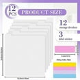 thumbnail image 6 of 12-Piece 31 X 32cm Paper Storage Organizer Index Tags for Storage Box Dividers, 6 of 6