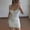 White, variant on Women Dresses Plus Solid Sling Dresses Sleeveless Sexy Fashion Dresses Blue Trendy Skirt Size M