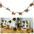 thumbnail image 4 of Guirnalda de luces LED navideñas con forma de piña, cada una de 6.6 pies, 20 LED, funciona con pilas, cono de pino navideño, bayas rojas, guirnalda de luces para fiesta de Navidad, dormitorio, árbol, decoración de mesa, agujas de pino brillar Electrónica, 4 of 5