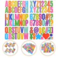 thumbnail image 2 of 6 Sheets of Adhesive Stickers Colored Alphabet Number Stickers Multi-function Letter Number Stickers, 2 of 4