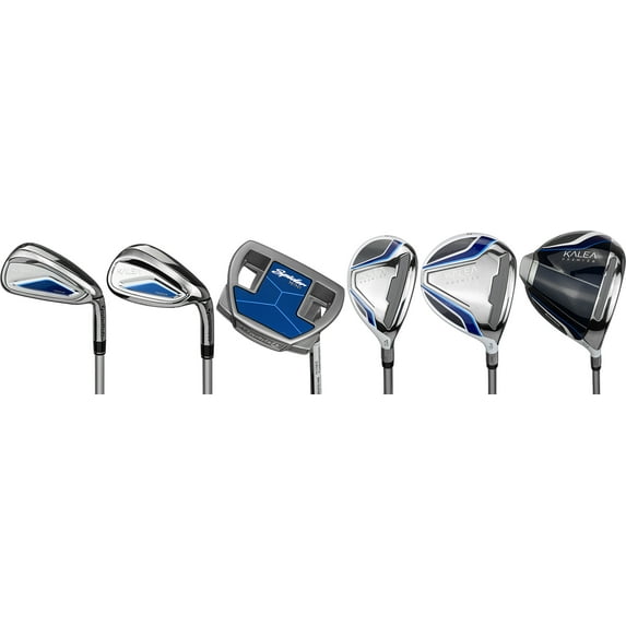 Pre-Owned Women TaylorMade Kalea Premier Light Grey 10 Piece (No Bag) Complete Set Value