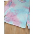 thumbnail image 6 of Luiryar Cool Kids Tie Die Pants Set, Multi Color Long Sleeve Tops Pants, 6 of 9